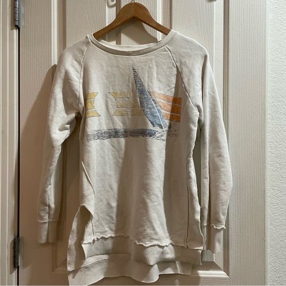 Anthropologie Sol Angeles Sunset Tunic Sweatshirt Sunset Surf Size Small Anthro - Picture 4 of 9
